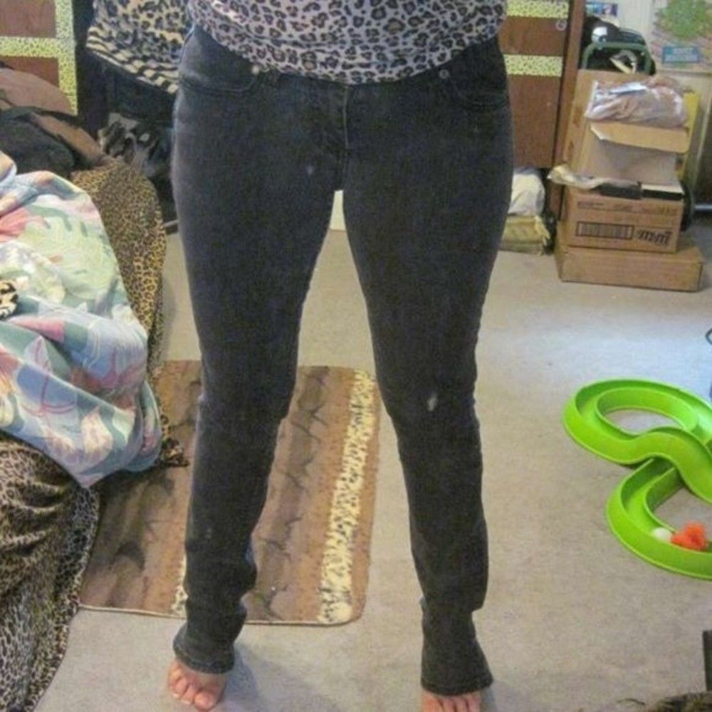 Mudd Black Skinny Jeans 7 Teen Junior's? Tight Dark Pants Jeggings Preowned